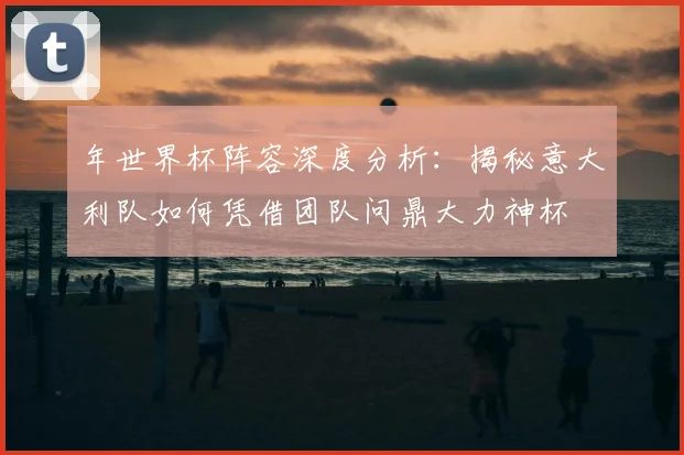 年世界杯阵容深度分析：揭秘意大利队如何凭借团队问鼎大力神杯